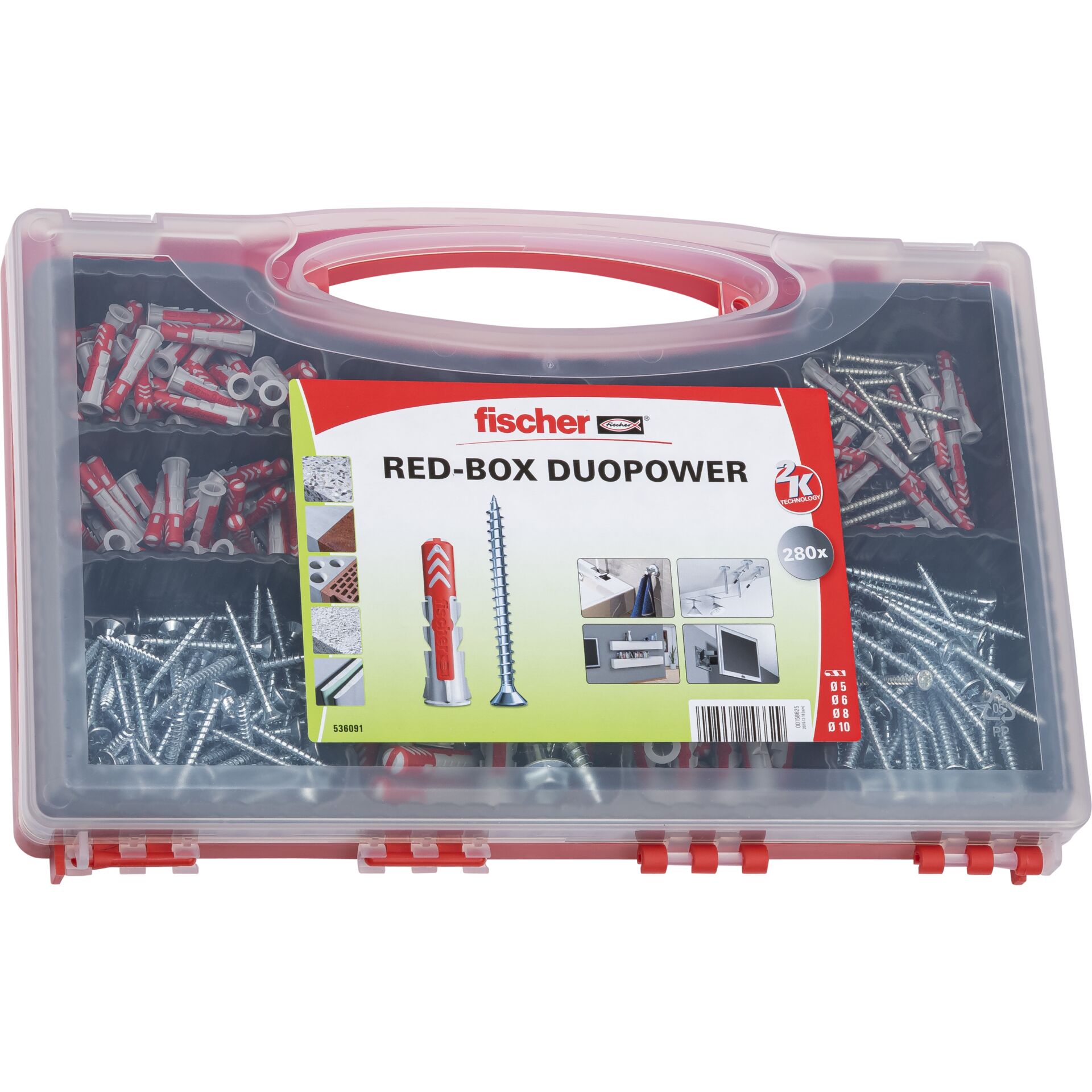 Fischer Redbox DuoPower + Schrauben