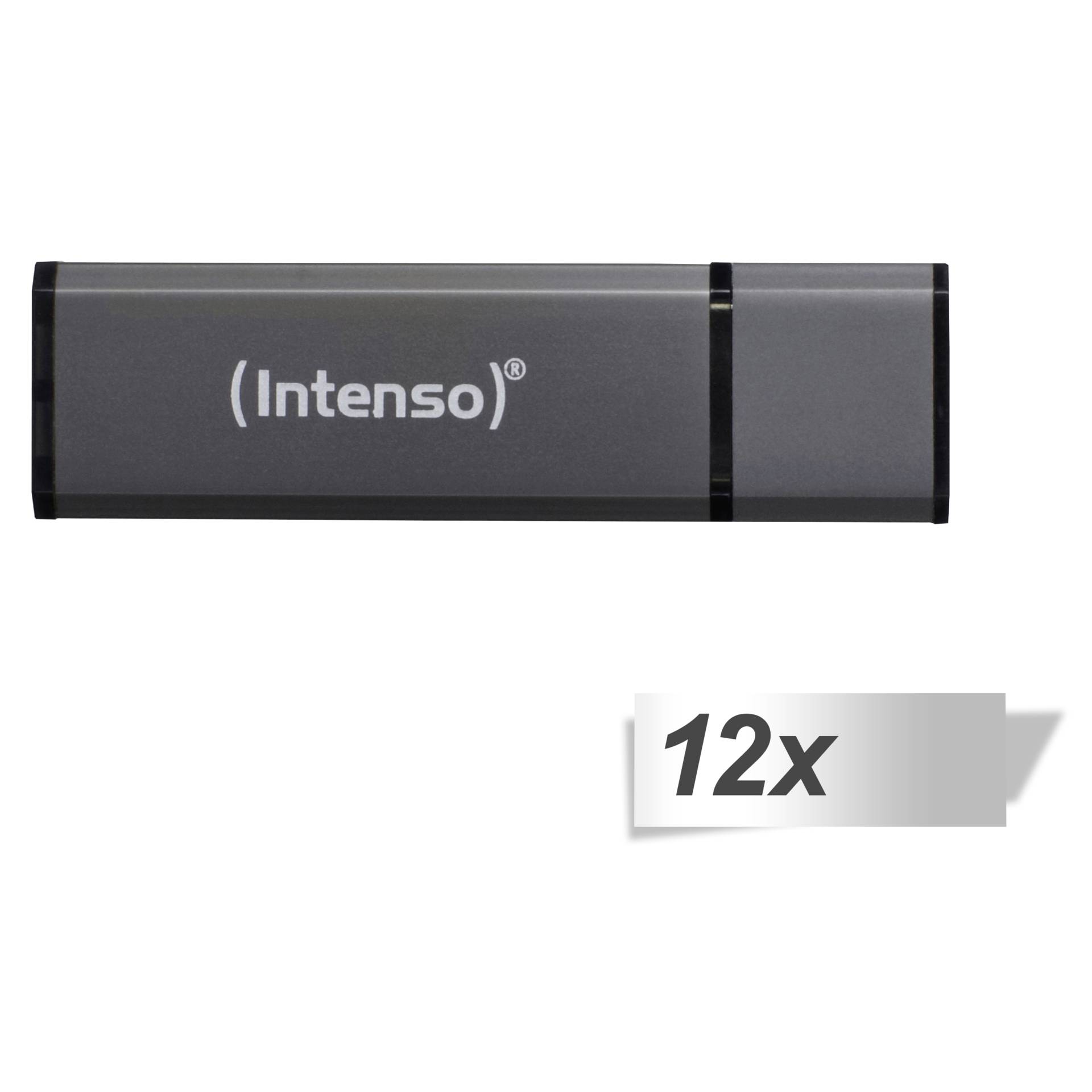 12x1 Intenso Alu Line anthrazit 8GB USB Stick 2.0