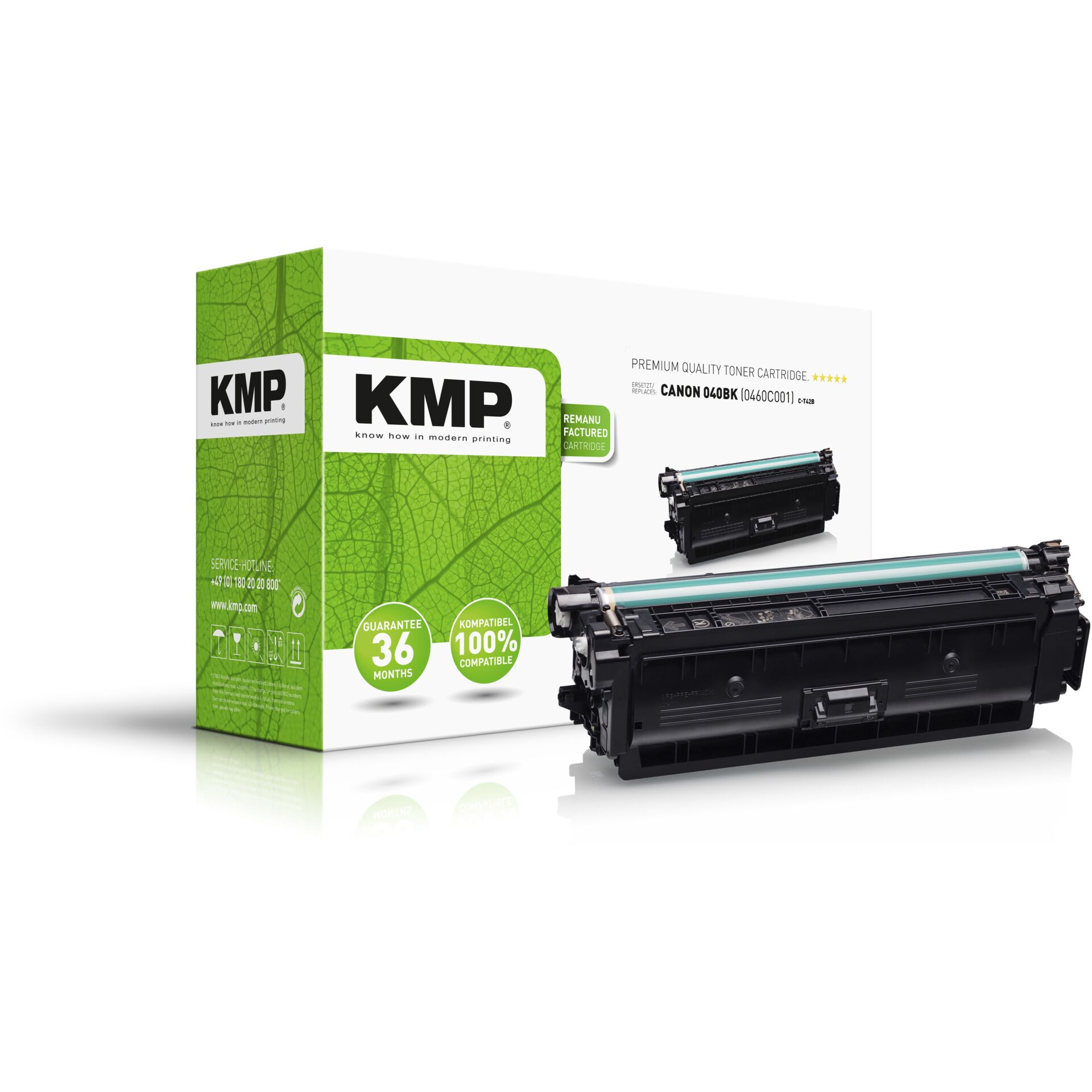 KMP C-T42B Toner schwarz kompatibel mit Canon 040 BK