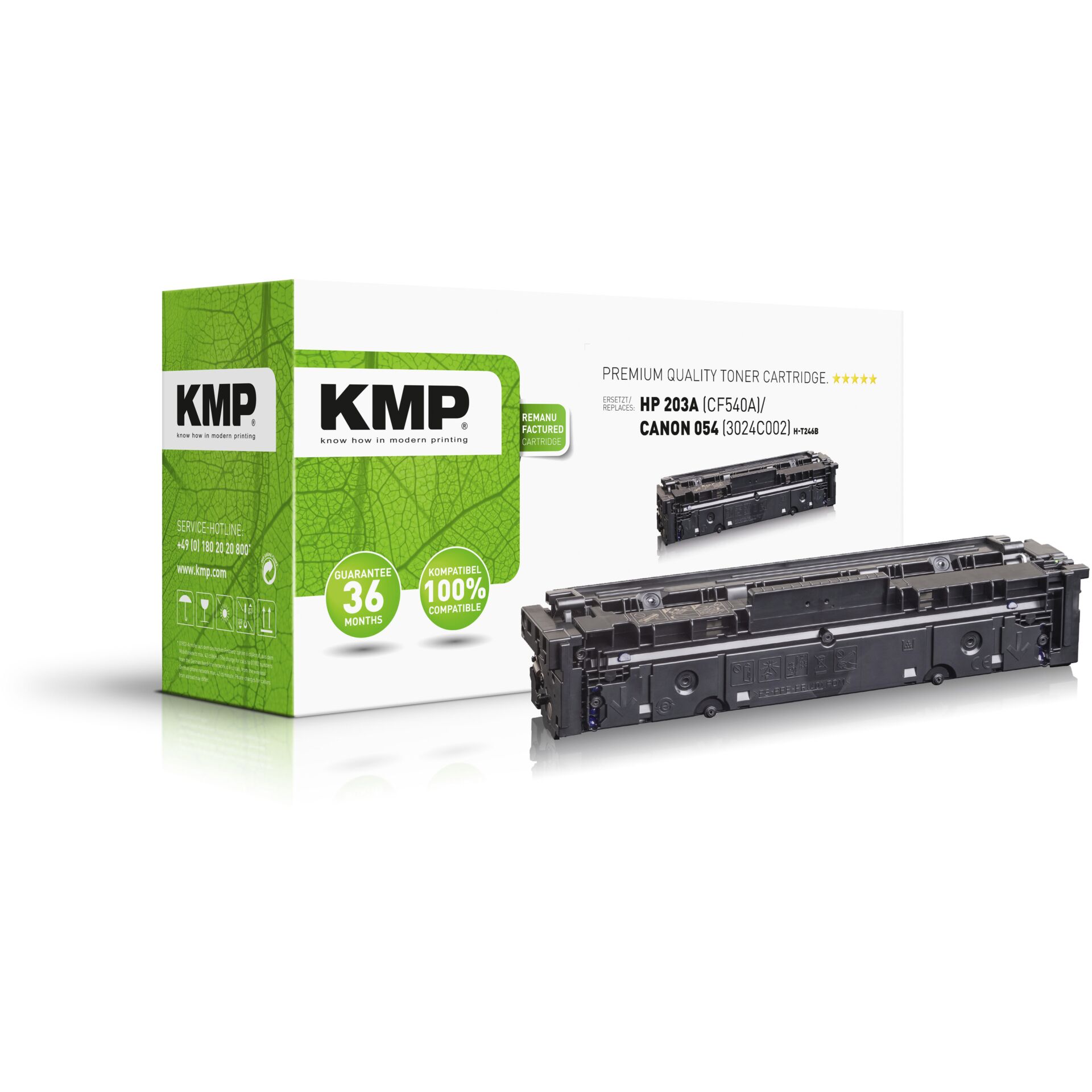 KMP H-T246B Toner schwarz kompatibel mit HP CF 540 A