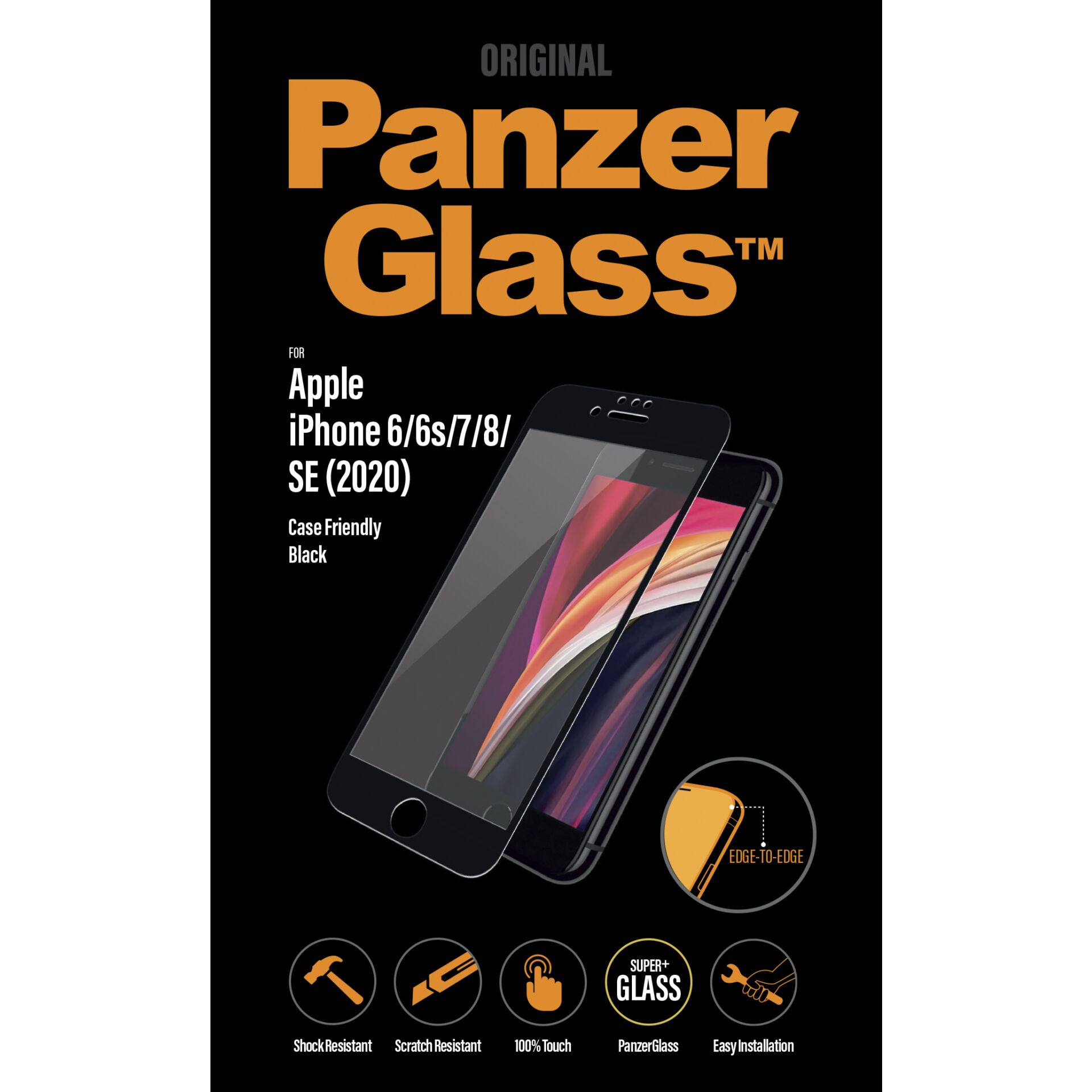 PanzerGlass Edge-to-Edge for iPhone 6/6S/7/8/SE 2