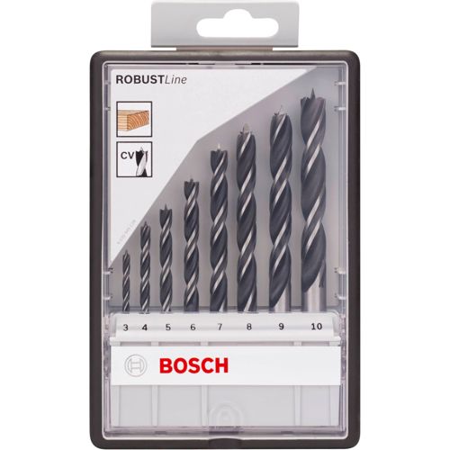 Bosch RobustLine Holzbohrer Set 3-10mm 8 tlg.