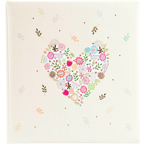 Goldbuch Flowers in the Heart 30×31 60 weiße S. Hochzeit 08182