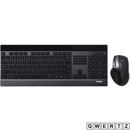 Rapoo 8900P Schwarz Kabelloses Deskset