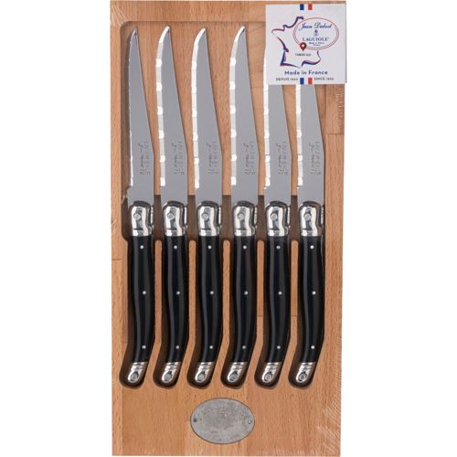 Jean Dubost Laguiole Steakmesser Schwarz 6 tlg.