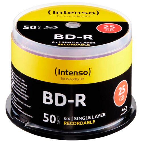 1×50 Intenso BD-R 25GB 6x Speed, Cakebox
