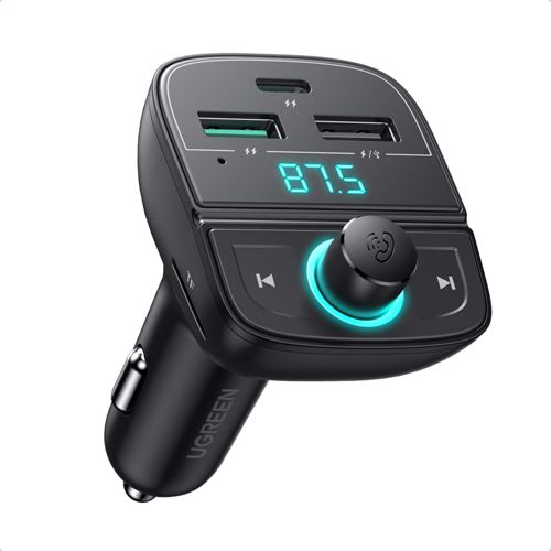 UGREEN FM Transmitter Bluetooth 5.0 MP3 Car Charger